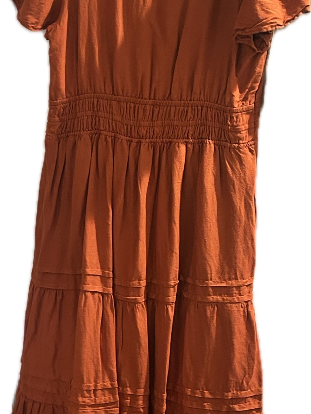 Anthropologie (Maeve) Somerset Maxi Dress, Linen Edition, in Orange - Picture 6 of 13